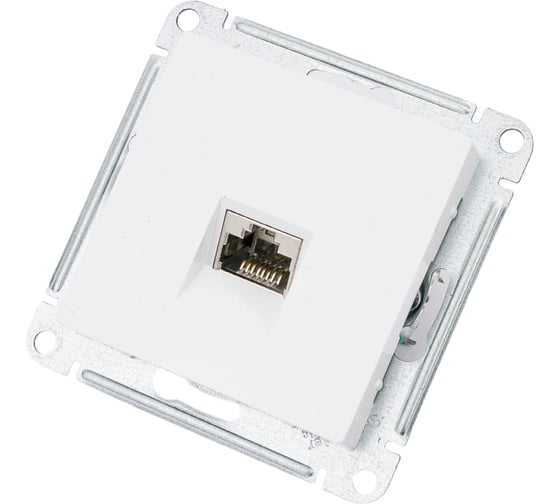 Компьютерная розетка Systeme Electric AtlasDesign Белый RJ45, кат. 6A, механизм SE ATN000186 1