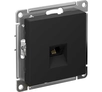 Телефонная розетка Systeme Electric AtlasDesign Карбон RJ11, механизм SE ATN001081