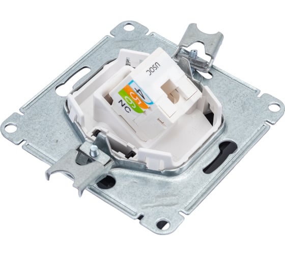 Телефонная розетка Systeme Electric AtlasDesign Карбон RJ11, механизм SE ATN001081