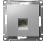 Розетка компьютерная Systeme Electric AtlasDesign, RJ45, кат. 6A, механизм, Алюминий ATN000386 2