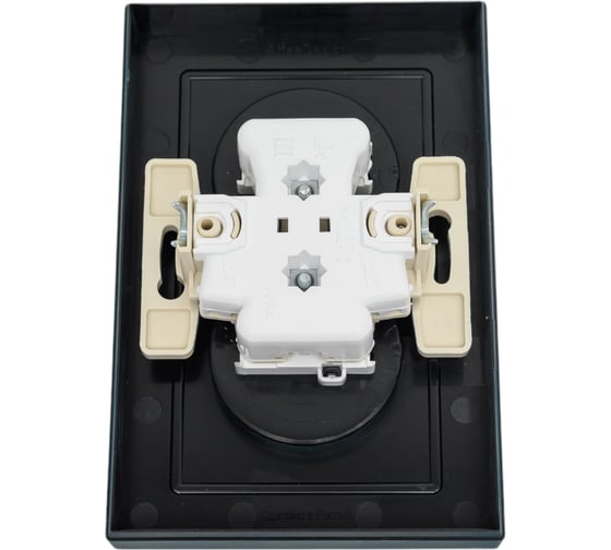 Розетка Systeme Electric AtlasDesign Изумруд б/з двойная, со шторками,16А, в сборе SE ATN000822