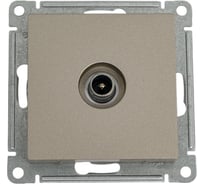 Розетка TV Systeme Electric AtlasDesign Шампань проходная 4DB, механизм SE ATN000592