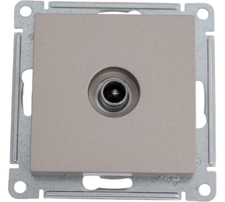 Розетка TV Systeme Electric AtlasDesign Шампань проходная 4DB, механизм SE ATN000592