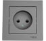 Розетка Systeme Electric AtlasDesign Сталь б/з, 16А, в сборе SE ATN000940 2