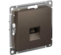 Розетка компьютерная Systeme Electric AtlasDesign, RJ45, кат. 6A, механизм, Мокко ATN000686