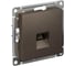 Розетка компьютерная Systeme Electric AtlasDesign, RJ45, кат. 6A, механизм, Мокко ATN000686 1