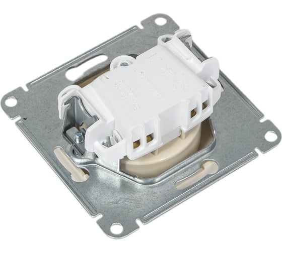 Розетка Systeme Electric AtlasDesign Беж б/з, со шторками, 16А, механизм SE ATN000249