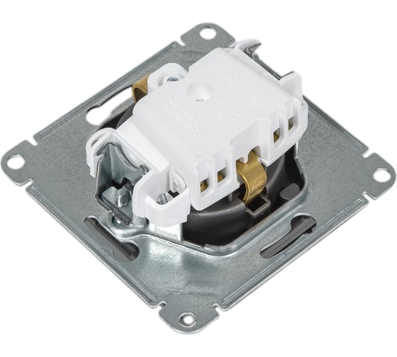 Розетка Systeme Electric AtlasDesign Сталь с/з, со шторками, с крышкой, 16А, в сборе SE ATN000946