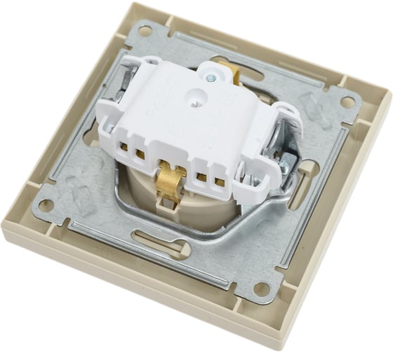 Розетка Systeme Electric AtlasDesign Беж с/з со шторками, 16А, в сборе SE ATN000244