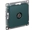 Розетка TV Systeme Electric AtlasDesign Изумруд проходная 4DB, механизм SE ATN000892 1