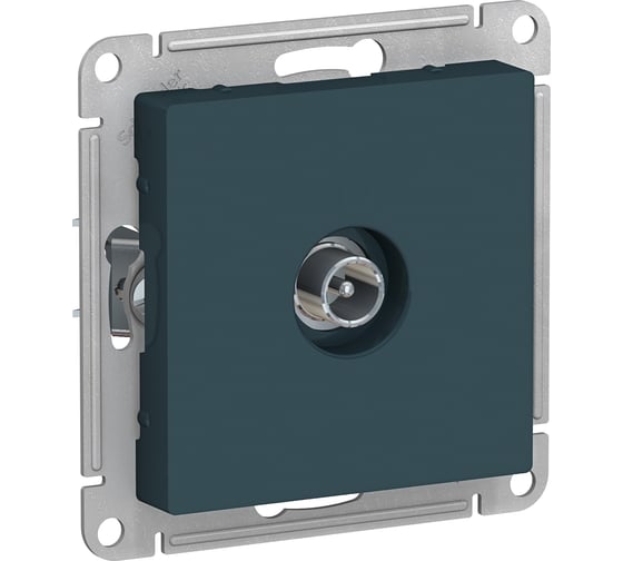 Розетка TV Systeme Electric AtlasDesign Изумруд оконечная 1DB, механизм SE ATN000891 1