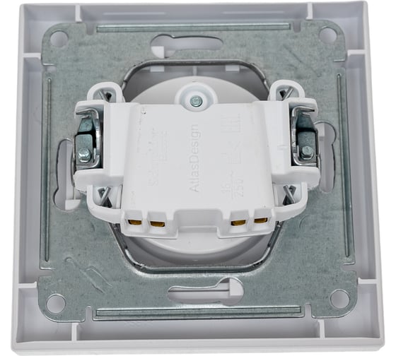 Розетка Systeme Electric AtlasDesign Жемчуг б/з, 16А, в сборе SE ATN000440