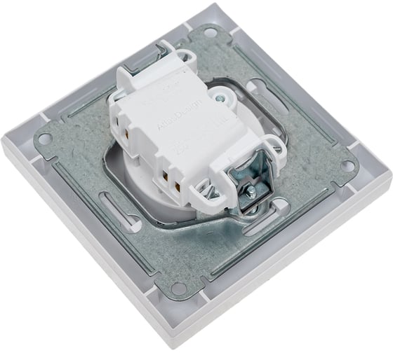 Розетка Systeme Electric AtlasDesign Жемчуг б/з, 16А, в сборе SE ATN000440
