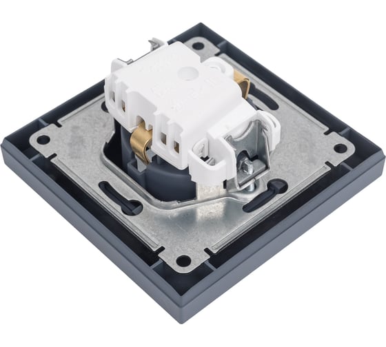 Розетка Systeme Electric AtlasDesign Грифель с/з со шторками, 16А, в сборе SE ATN000744