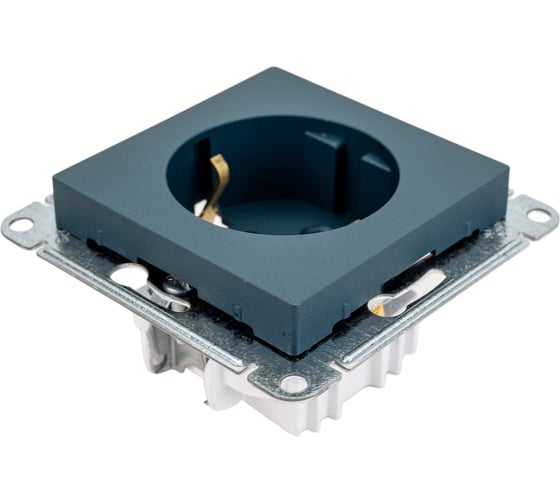 Розетка Systeme Electric AtlasDesign Изумруд с/з, 16А, механизм SE ATN000843