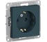 Розетка Systeme Electric AtlasDesign Изумруд с/з, 16А, механизм SE ATN000843 2