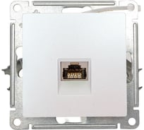 Компьютерная розетка Systeme Electric AtlasDesign Жемчуг RJ45, кат. 6A, механизм SE ATN000486