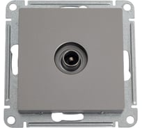 Розетка TV Systeme Electric AtlasDesign Сталь проходная 4DB, механизм SE ATN000992