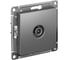 Розетка TV Systeme Electric AtlasDesign Сталь проходная 4DB, механизм SE ATN000992 1