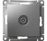 Розетка TV Systeme Electric AtlasDesign Сталь проходная 4DB, механизм SE ATN000992 2