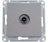 Розетка TV Systeme Electric AtlasDesign Сталь проходная 4DB, механизм SE ATN000992 3