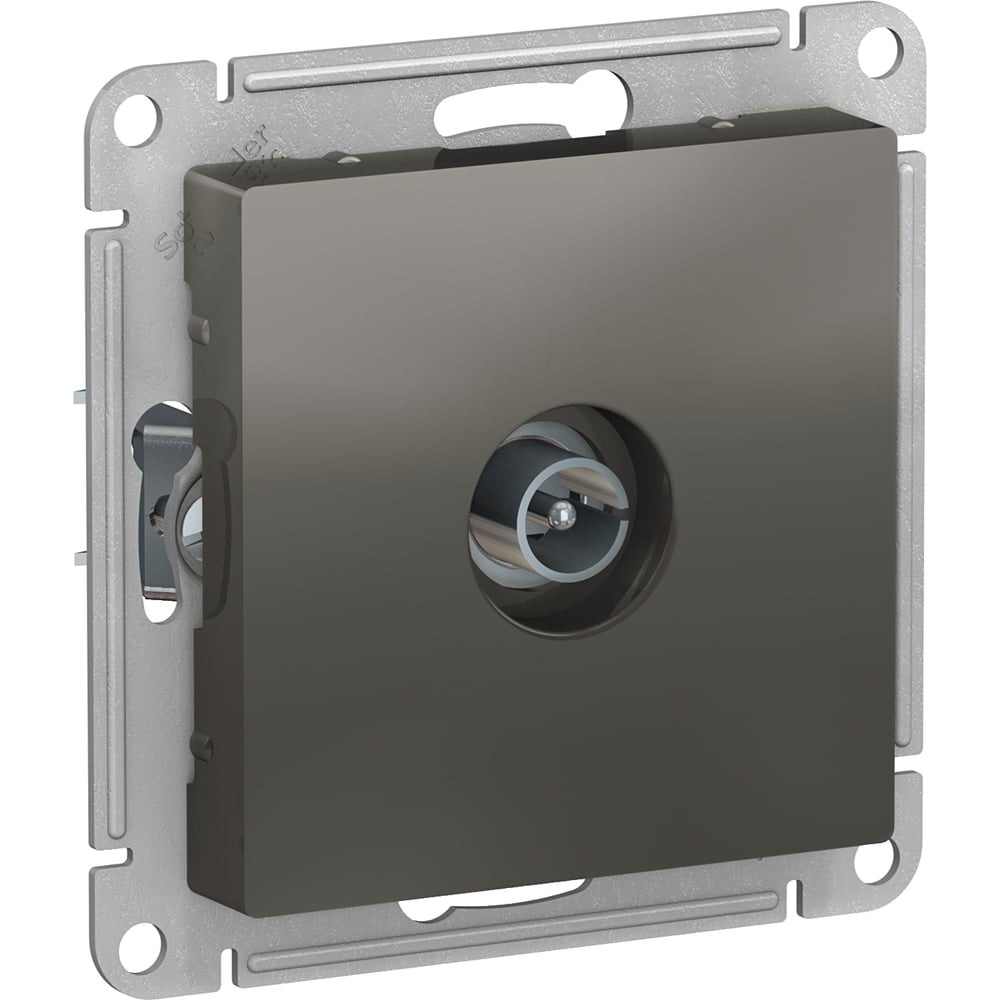 Антенная розетка Schneider Electric AtlasDesign Сталь одиночная TV ...