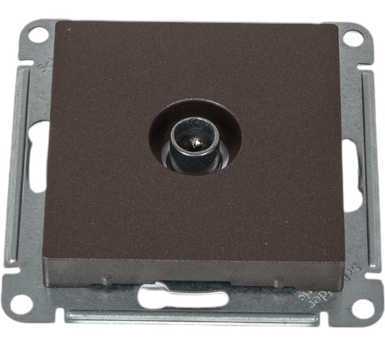 Розетка TV Systeme Electric AtlasDesign Мокко оконечная 1DB, механизм SE ATN000691
