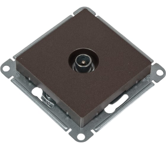 Розетка TV Systeme Electric AtlasDesign Мокко оконечная 1DB, механизм SE ATN000691