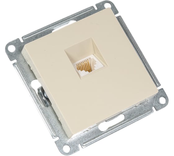 Телефонная розетка Systeme Electric AtlasDesign Беж RJ11, механизм SE ATN000281