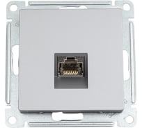 Компьютерная розетка Systeme Electric AtlasDesign Сталь RJ45, кат. 6A, механизм SE ATN000986