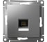 Розетка компьютерная Systeme Electric AtlasDesign, RJ45, кат. 6A, механизм, Сталь ATN000986 2