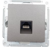 Телефонная розетка Systeme Electric AtlasDesign Мокко RJ11, механизм SE ATN000681