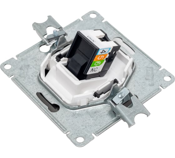 Телефонная розетка Systeme Electric AtlasDesign Мокко RJ11, механизм SE ATN000681
