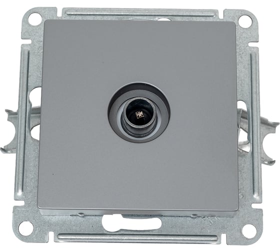 Розетка TV Systeme Electric AtlasDesign Сталь оконечная 1DB, механизм SE ATN000991