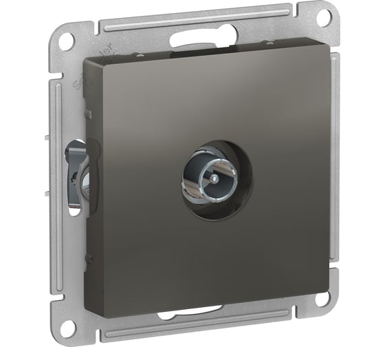 Розетка TV Systeme Electric AtlasDesign Сталь оконечная 1DB, механизм SE ATN000991