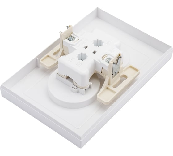 Розетка Systeme Electric AtlasDesign Бел б/з двойная, со шторками,16А, в сборе SE ATN000122