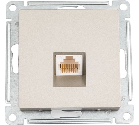 Телефонная розетка Systeme Electric AtlasDesign Шампань RJ11, механизм SE ATN000581