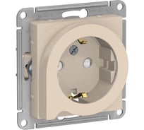 Розетка Systeme Electric AtlasDesign Беж с/з со шторками с выталк., 16А, механизм SE ATN000247 19939108