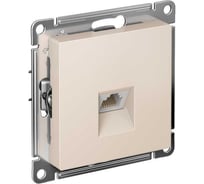 Розетка компьютерная Systeme Electric AtlasDesign, RJ45, кат. 6A, механизм, Бежевый ATN000286