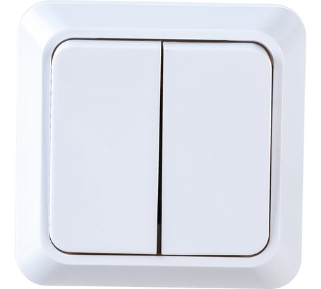 2 клавишный выключатель Econ Астра 10А белый 1103