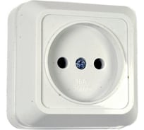 Розетка ECON Астра без заземления 10А, 250В белая 1102