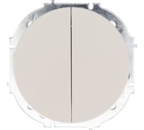 Выключатель двойной слоновая кость (упаковка 10 шт) Lezard OSEN 743-9088-101