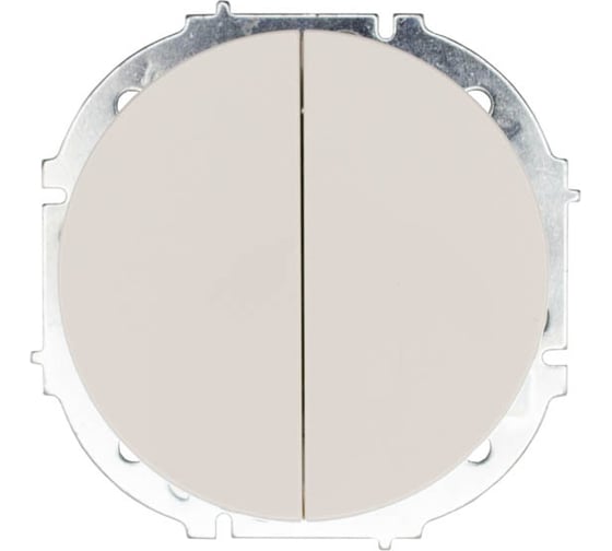 Выключатель двойной Lezard OSEN слоновая кость, упаковка 10 шт 743-9088-101 1