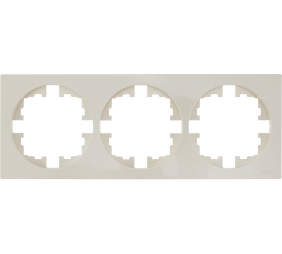 Рамка 3-ая б/вст слоновая кость (упаковка 10 шт) Lezard OSEN 743-9000-148