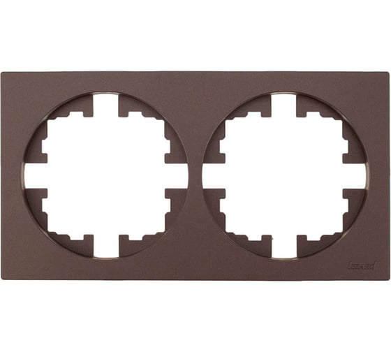 Рамка 2-ая Lezard OSEN без вставки, шоколад, упаковка 10 шт 743-7300-147 1