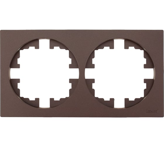 Рамка 2-ая б/вст шоколад (упаковка 10 шт) Lezard OSEN 743-7300-147