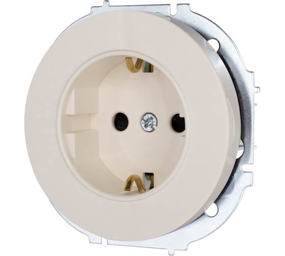 Розетка Lezard OSEN с защитой от детей, ПБТ, слоновая кость 743-9088-124B 1