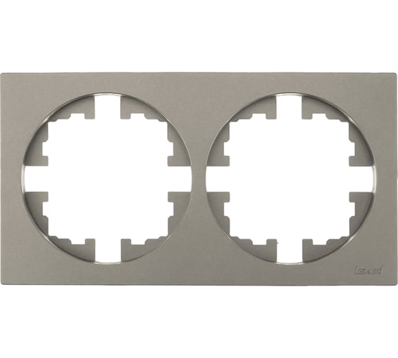 Рамка 2-ая б/вст титан (упаковка 10 шт) Lezard OSEN 743-3700-147