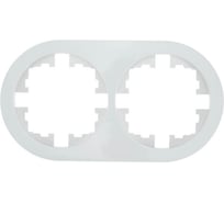 Рамка 2-ая б/вст белая круглая (упаковка 10 шт) Lezard OSEN 744-0200-147