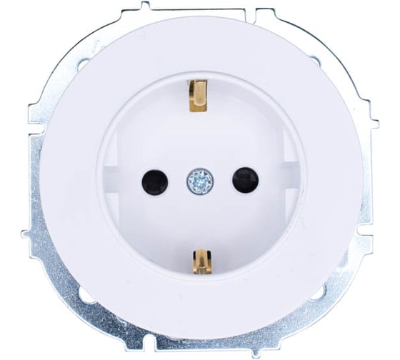 Розетка Lezard OSEN с защитой от детей, ПБТ, белая 743-0288-124B 1